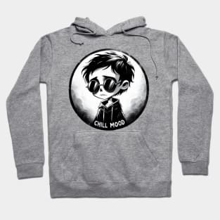 chill sad mood kid Hoodie